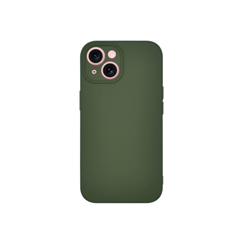 Protector iPhone 15 Plus engomado color verde oscuro Protector Iphone 15 Plus Engomado Color Verde Oscuro