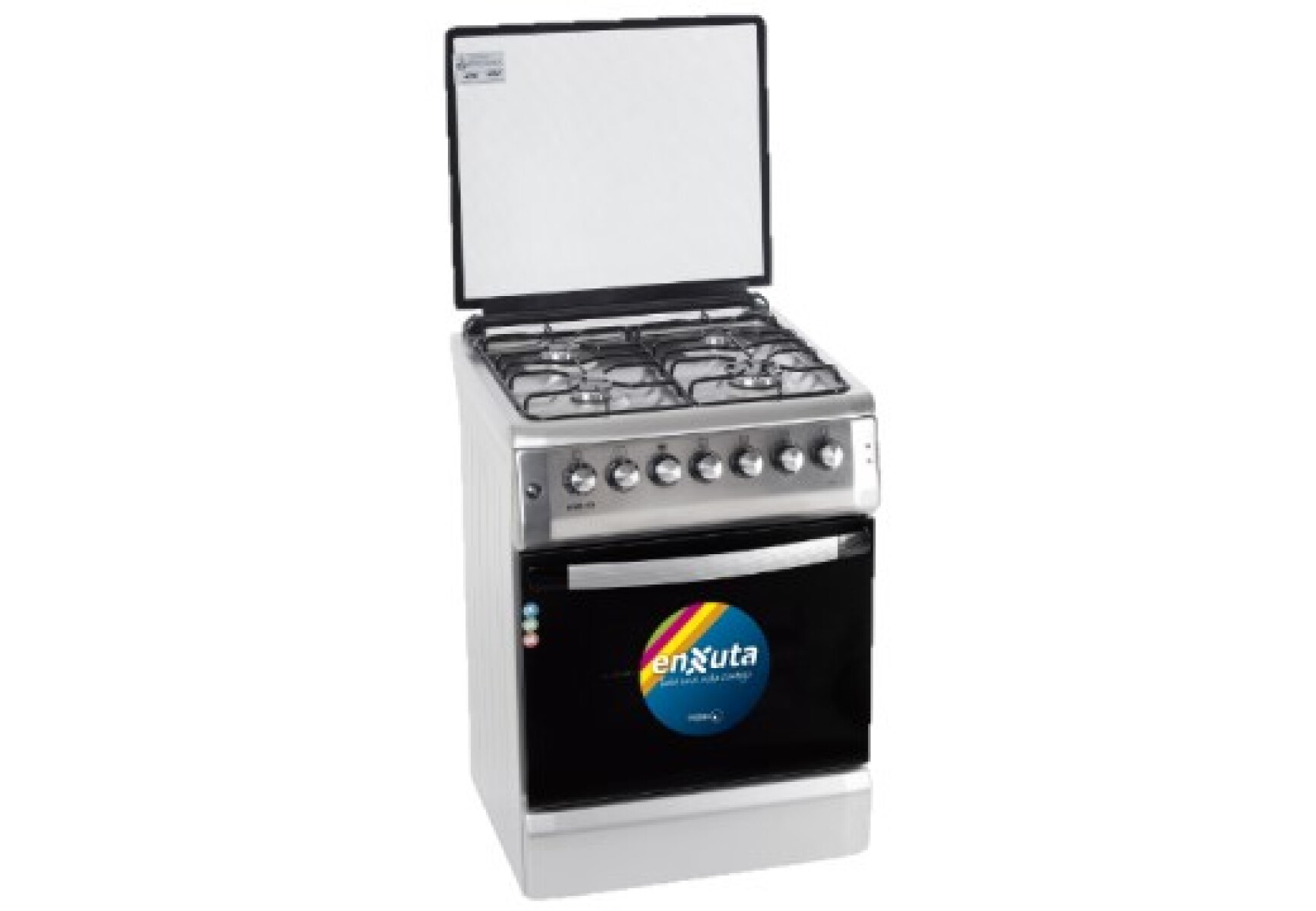 COCINA COMBINADA 4 HORNALLAS INOX ENXUTA ORIGEN EUROPA 60X60 