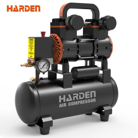 COMPRESOR DE AIRE LIBRE DE ACEITE 9LTS. 1.5 HP HARDEN ++ Sin color