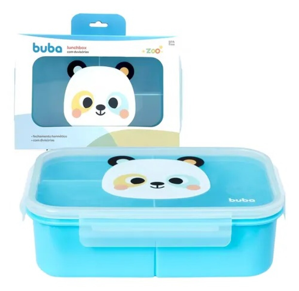 Tupper Lunchera divisiones FLY BUBA - panda 