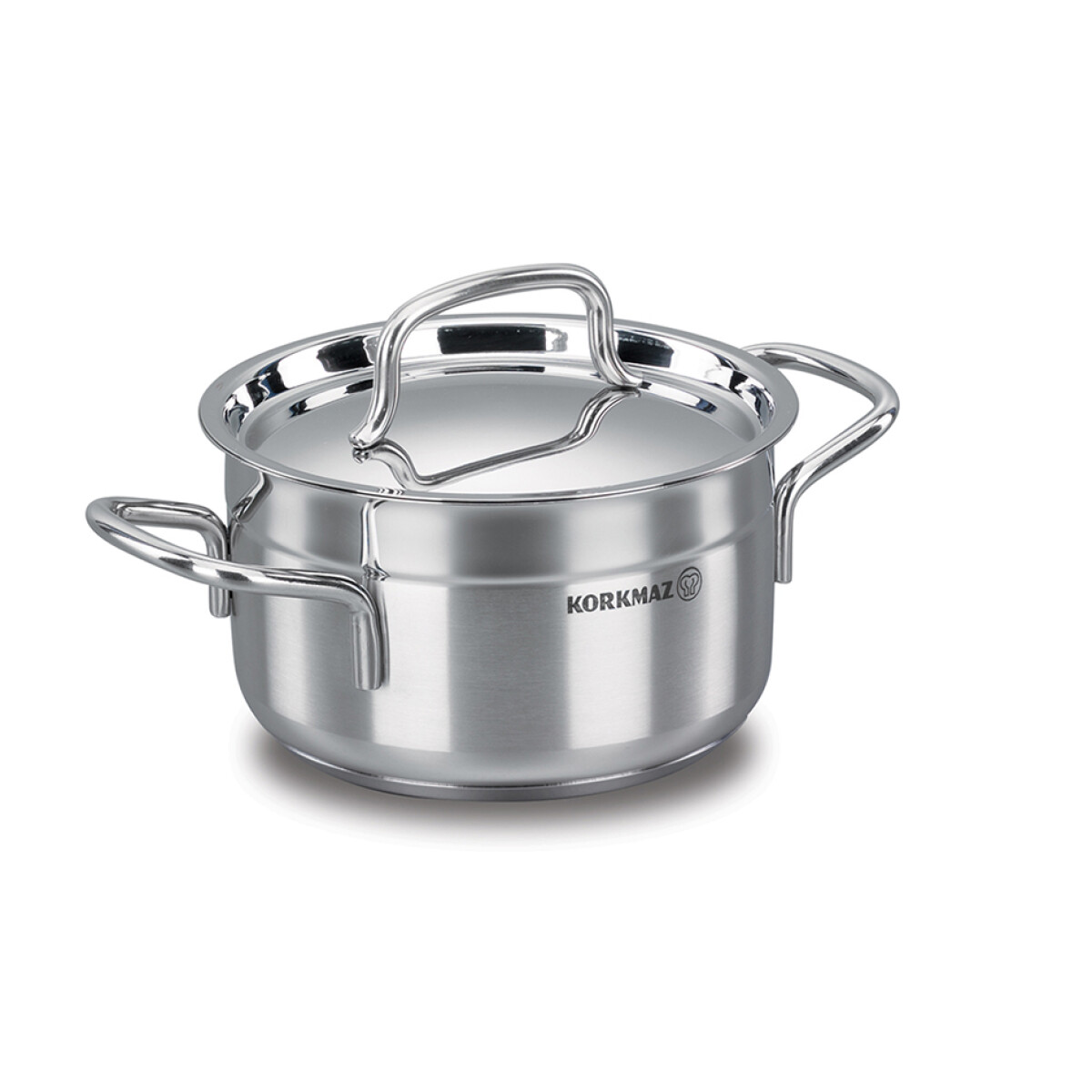 OLLA ACERO 5.5LTS INOX C/TAPA ALFA KORKMAZ. 24X12CM 