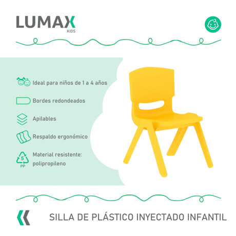 Silla para niños en plástico inyectado colores Amarillo