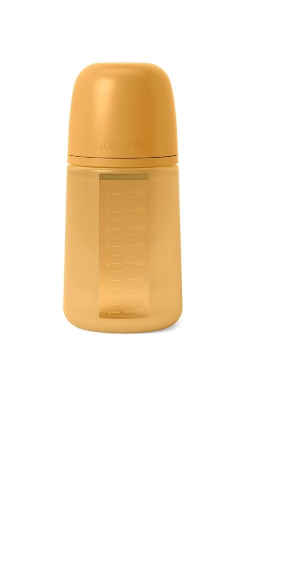 Biberón Silicona Fisiológico Suavinex Essence 240ml - Mostaza 