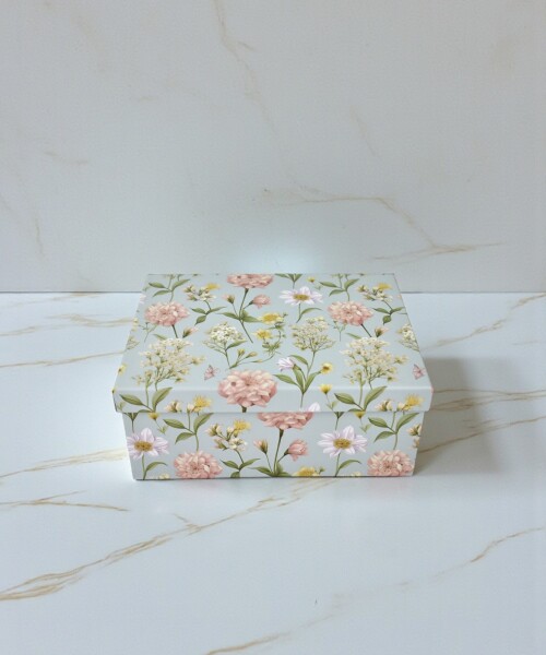 Caja rigida - flores - 14 x 20 x 8,5 Caja rigida - flores - 14 x 20 x 8,5