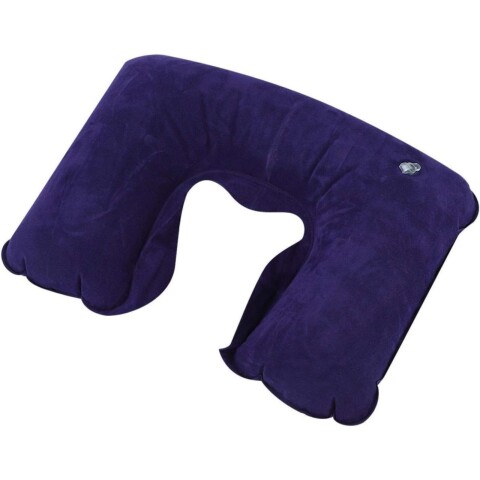 Almohada Viaje Inflable Apoya Cabeza Cuello Auto Omnibus Color Variante Azul