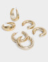 Aros Argollas Set Chunky Edition Set De Argollas Chunky Edition - Dorado