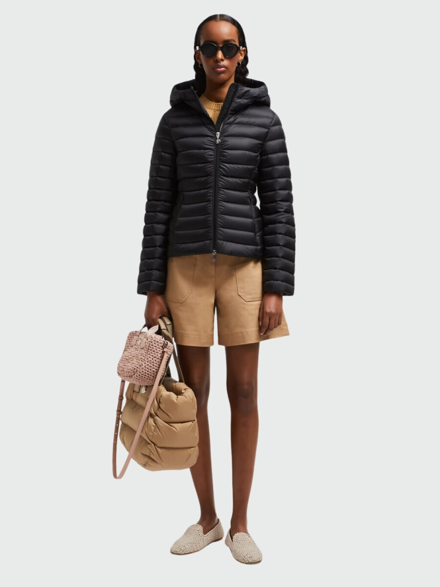 Moncler - Plumífero Corto con Capucha IGE - Negro 