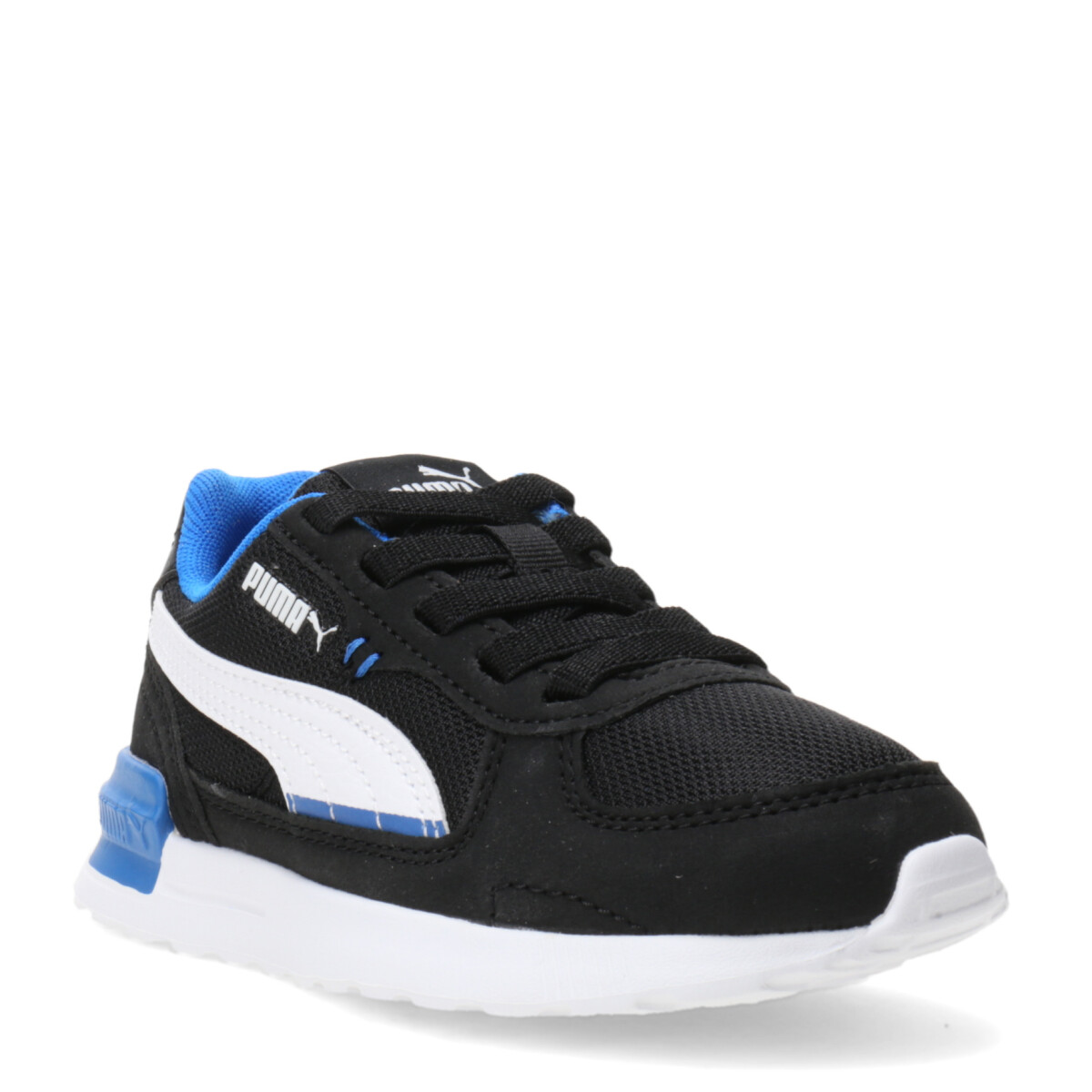 Championes de Niños Puma Graviton AC - Negro - Azul - Blanco 