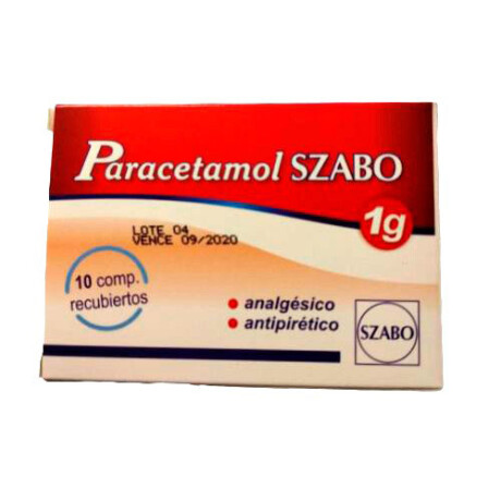 Paracetamol 1 G Szabo x 10 COM Paracetamol 1 G Szabo x 10 COM