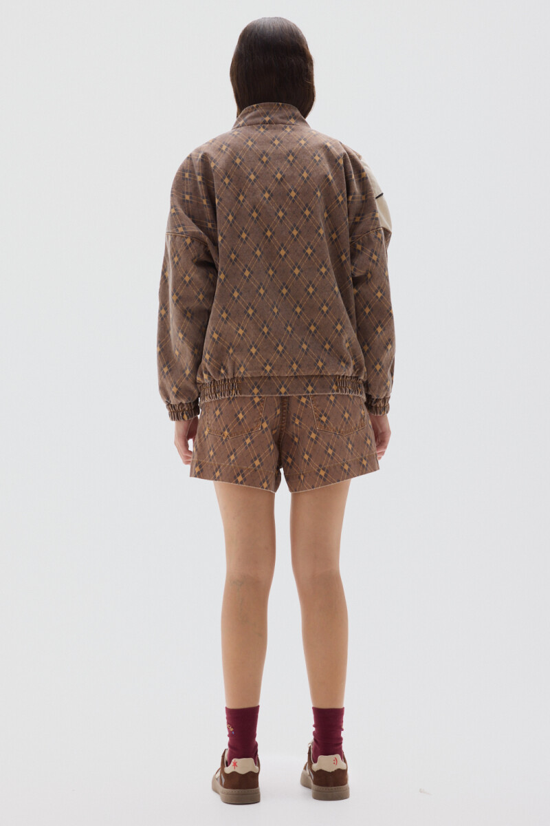 Campera Olímpica Print Brown