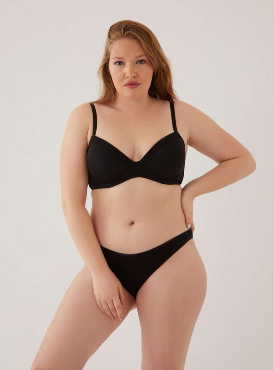 Vedetina algodón/lycra sacks - Negro 