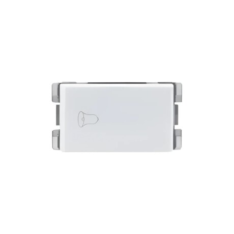 INTERRUPTOR PULSADOR 16A 250V REGGIO Pulsador de Timbre 16AX 250V Reggio Blanco