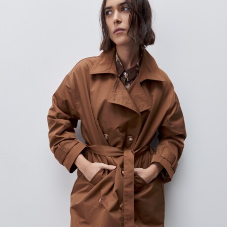 TRENCH ZUNO Chocolate