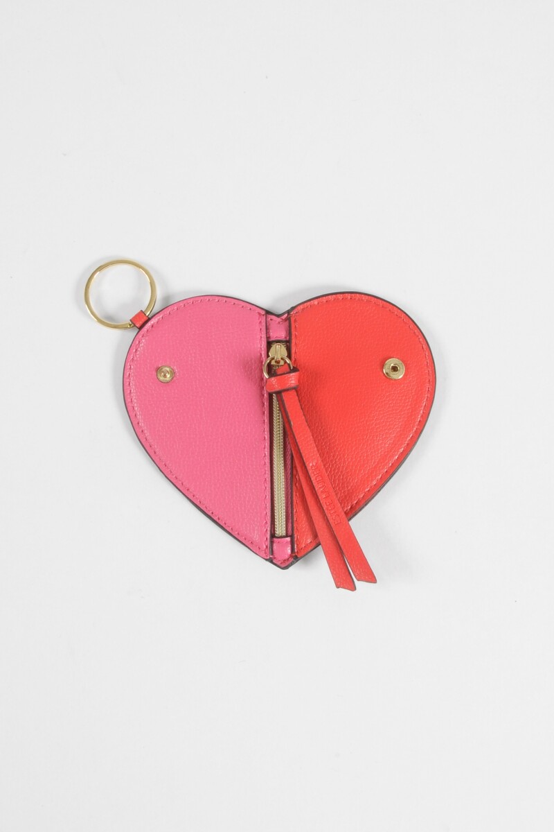 Llavero monedero cora rojo
