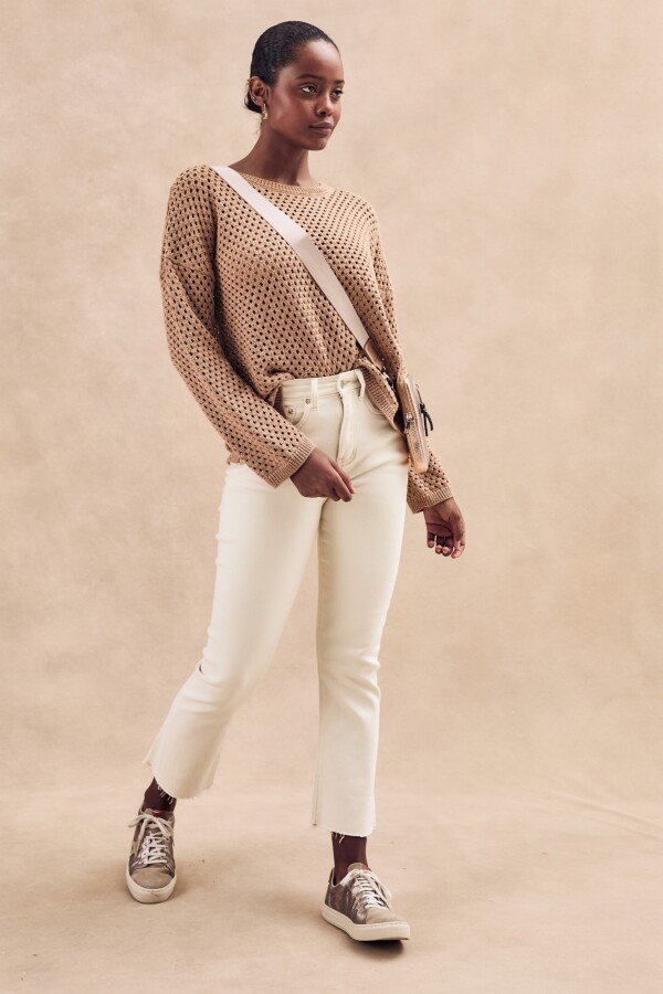 Sweater Lurex Camel