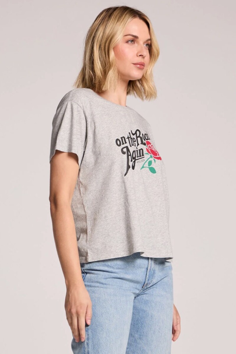 REMERA DE MANGA CORTA WILLIE N Gris