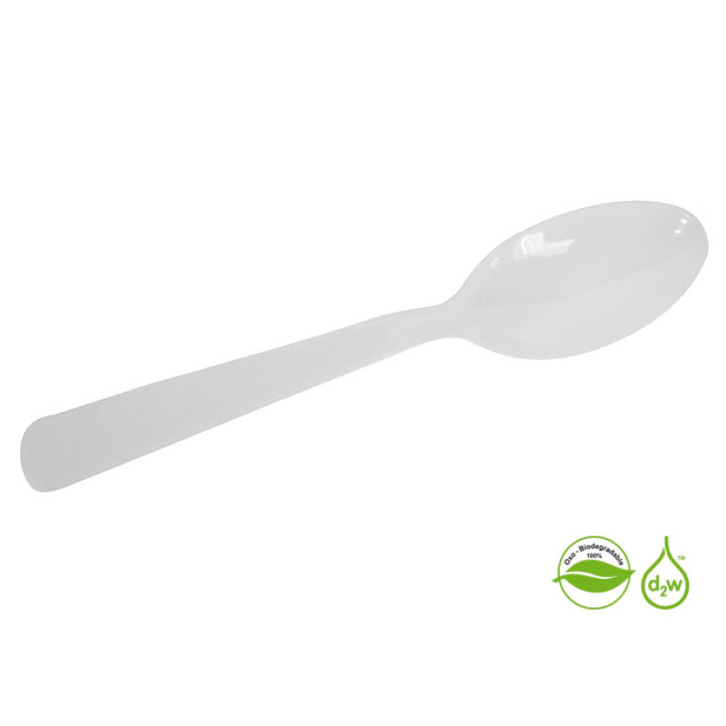 Cuchara Biodegradable x10 Unidades Blanco