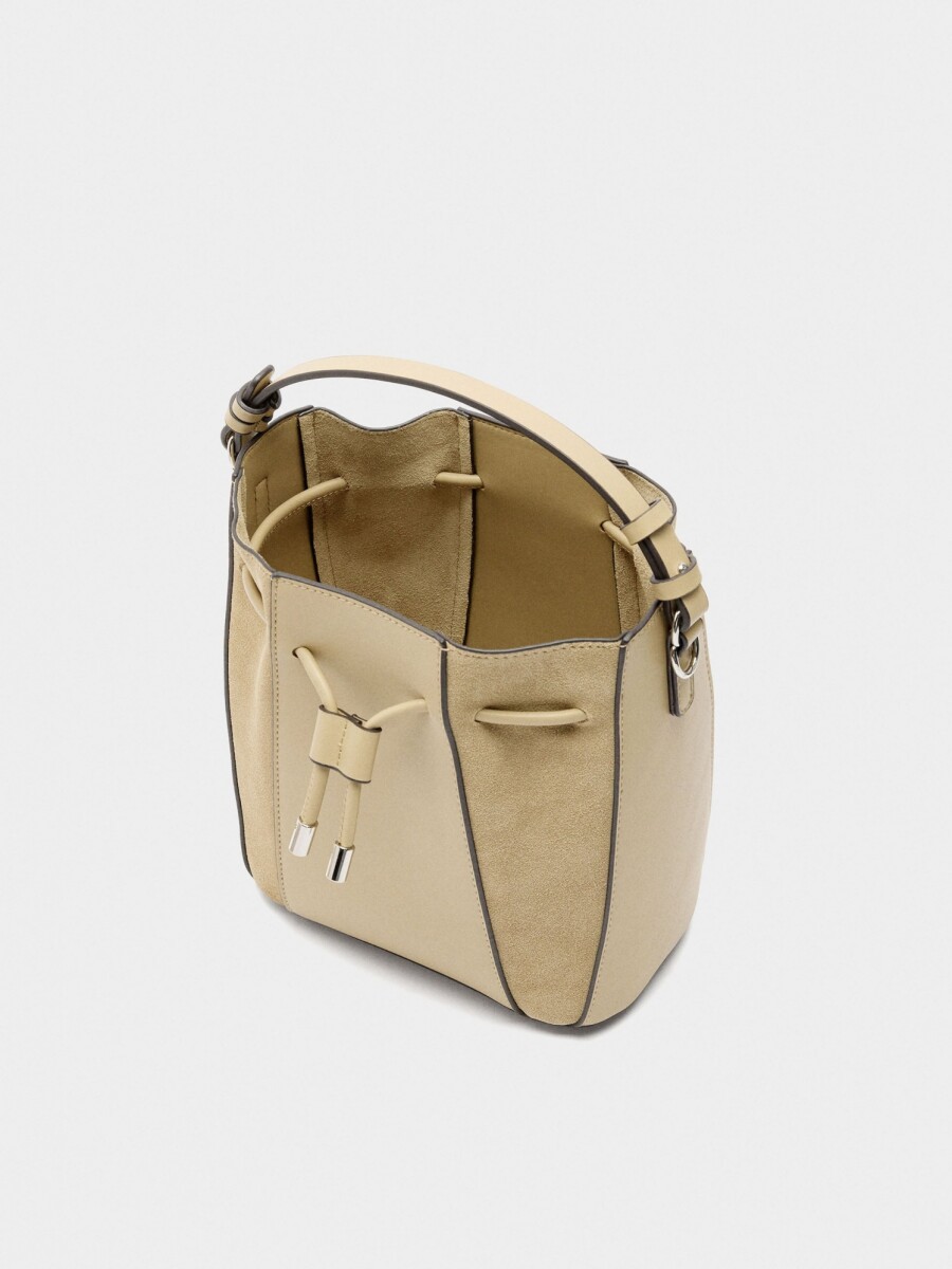Bolso Bombonera Con Piel S amarillo