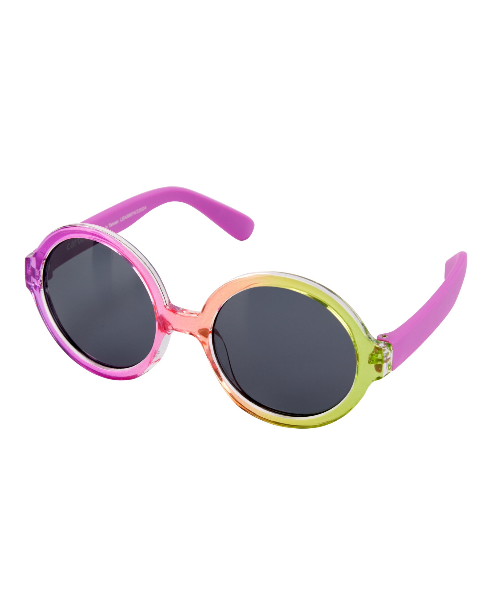 Lentes de sol redondos, protección 100% UVA-UVB, degradé Sin color