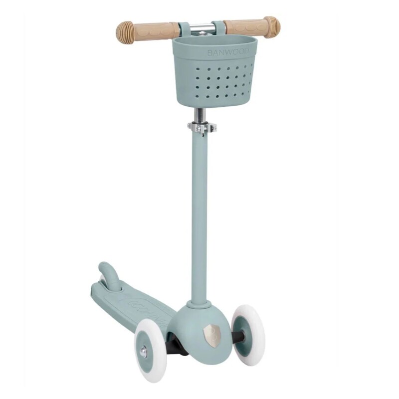 BW-ECO-SCOOTER-CC Monopatín Eco De Tres Ruedas +3 Banwood C/canasto - Teal