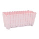 Maceta de balcón 30 cm simil bambú ROSADO