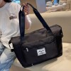 Bolso de viaje impermeable plegable y expandible negro