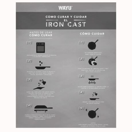Disco Wayu Iron Cast Resistente hasta 537°C
