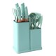 Set x 19 Utensilios de cocina en silicona libre de BPA Verde