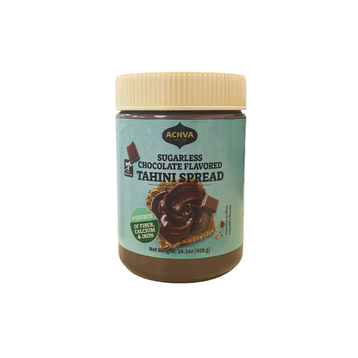Tahini chocolate sin azucar Achva 400g 