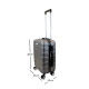 Valija Carry On 20'' Rígida Bonn Premium GRIS OSCURO
