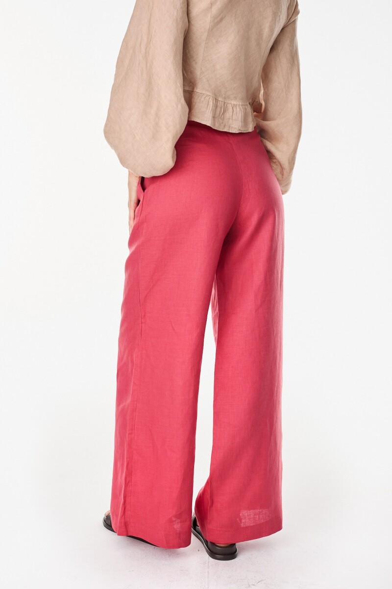 Pantalon Lino Soft Terracota