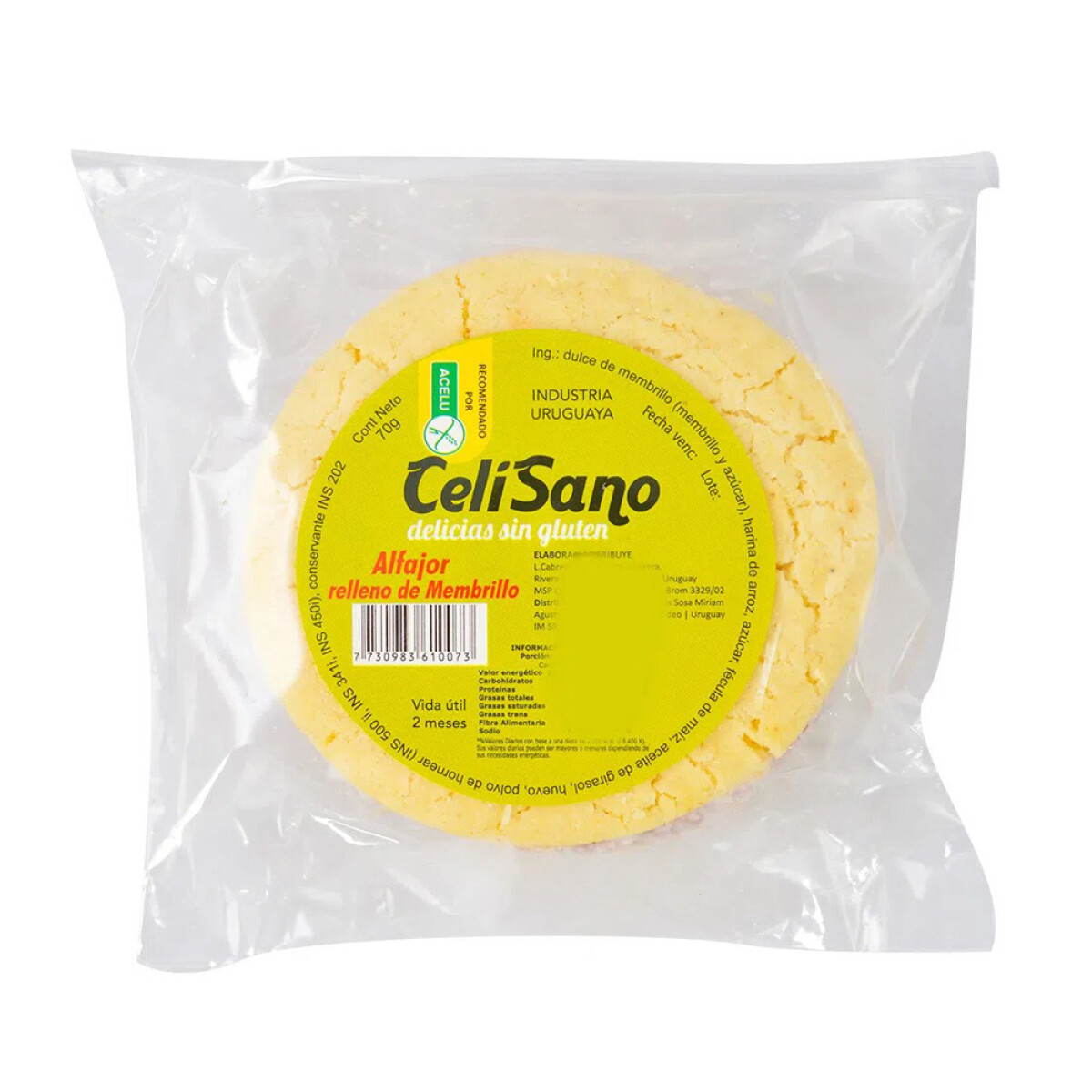 Alfajor de membrillo Celisano