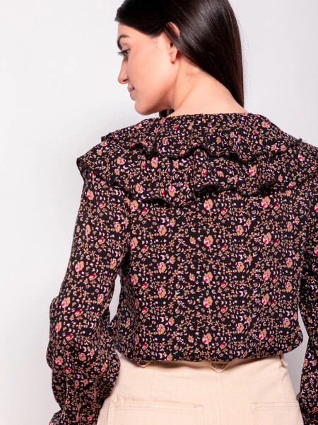 BLUSA ALLIE MARTINETA NEG FLOREA
