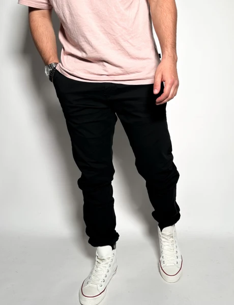 Pantalon con puño Jonas Negro