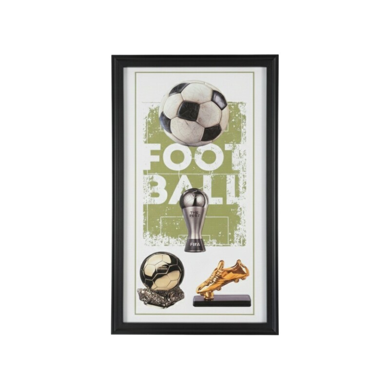 CUADRO RECT DIS FUTBOL 59X39CM Unica