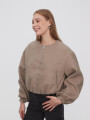 Campera Terry Taupe Claro
