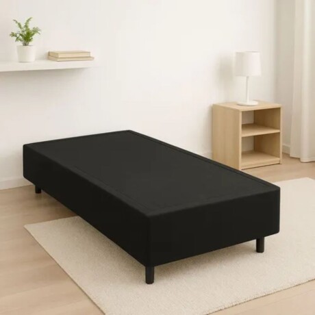 Box Plaza Y Media 110x190 cm Negro