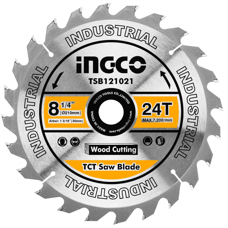 DISCO SIERRA INGLETADORA 8 1/4´´ 24 DIENTES P MADERA INGCO TSB121021 DISCO SIERRA INGLETADORA 8 1/4´´ 24 DIENTES P MADERA INGCO TSB121021