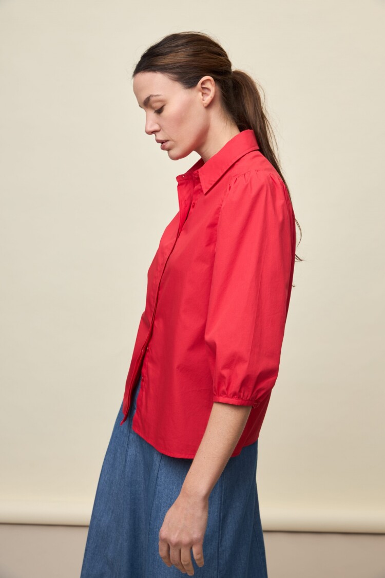 CAMISA ALONDRA SOLID Rojo