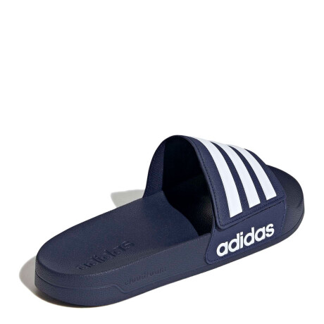 Sandalias Unisex Adidas Adilette Shower Velcro Azul - Blanco