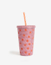 Artículos cocina Vasos y Botellas Vaso Strass Flores - Combinacion Bicolor