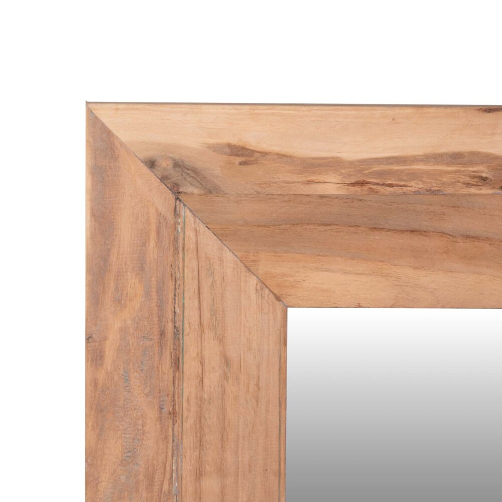 ESPEJO EMMA 60X60CM MADERA-DE-TECA NATURAL-BEIGE NATURAL