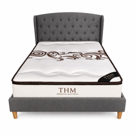 Sommier queen HAMPTONS Hybrid Palladium con respaldo Sommier queen HAMPTONS Hybrid Palladium con respaldo