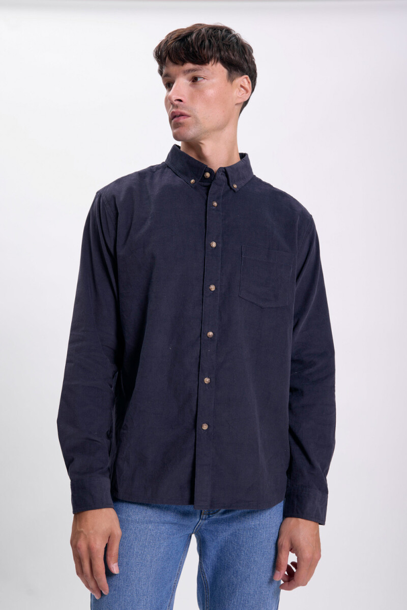 Camisa micropana - Azul Marino 