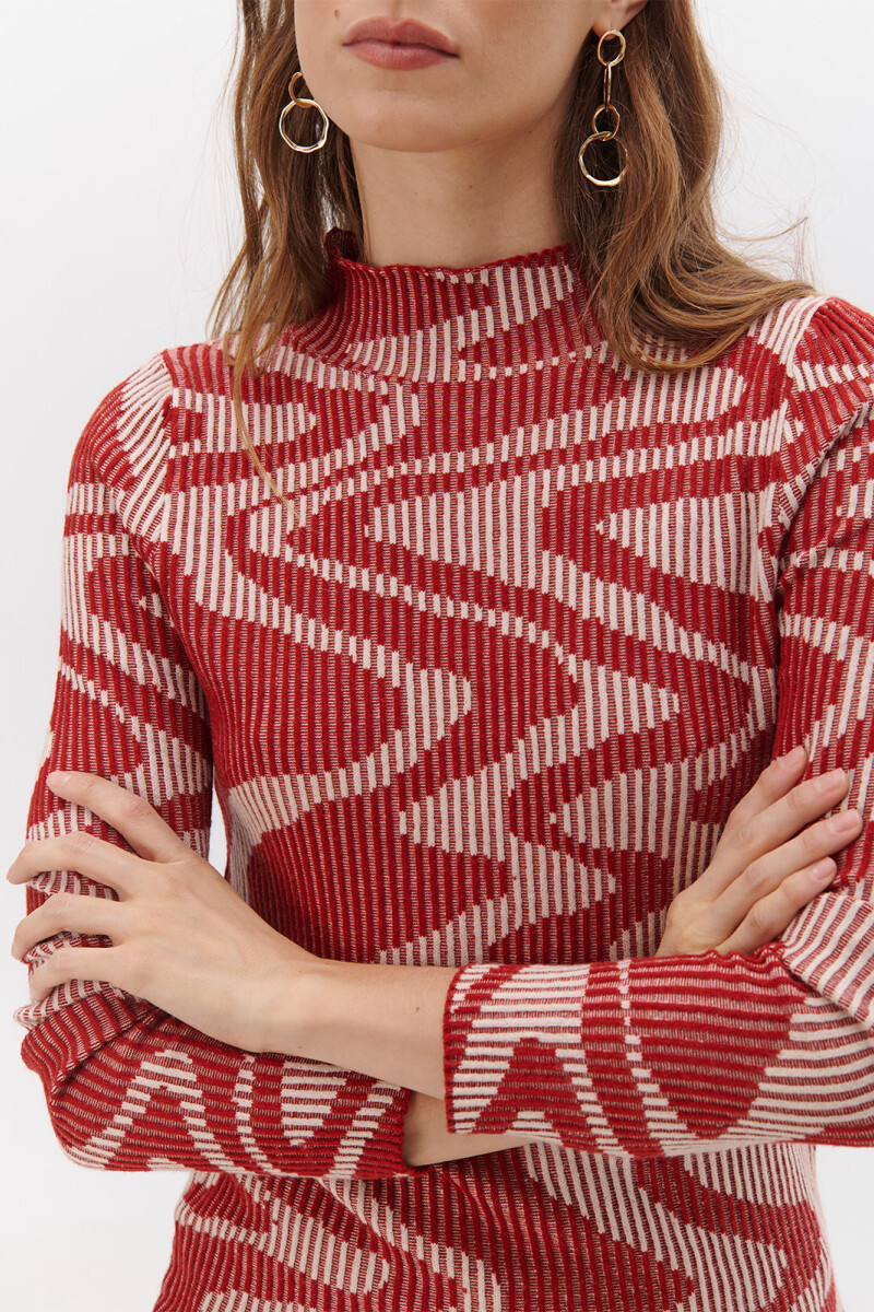 POLERA AURORA ROJO