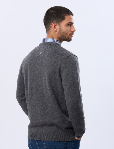 BUZO DE LANA Gris Oscuro
