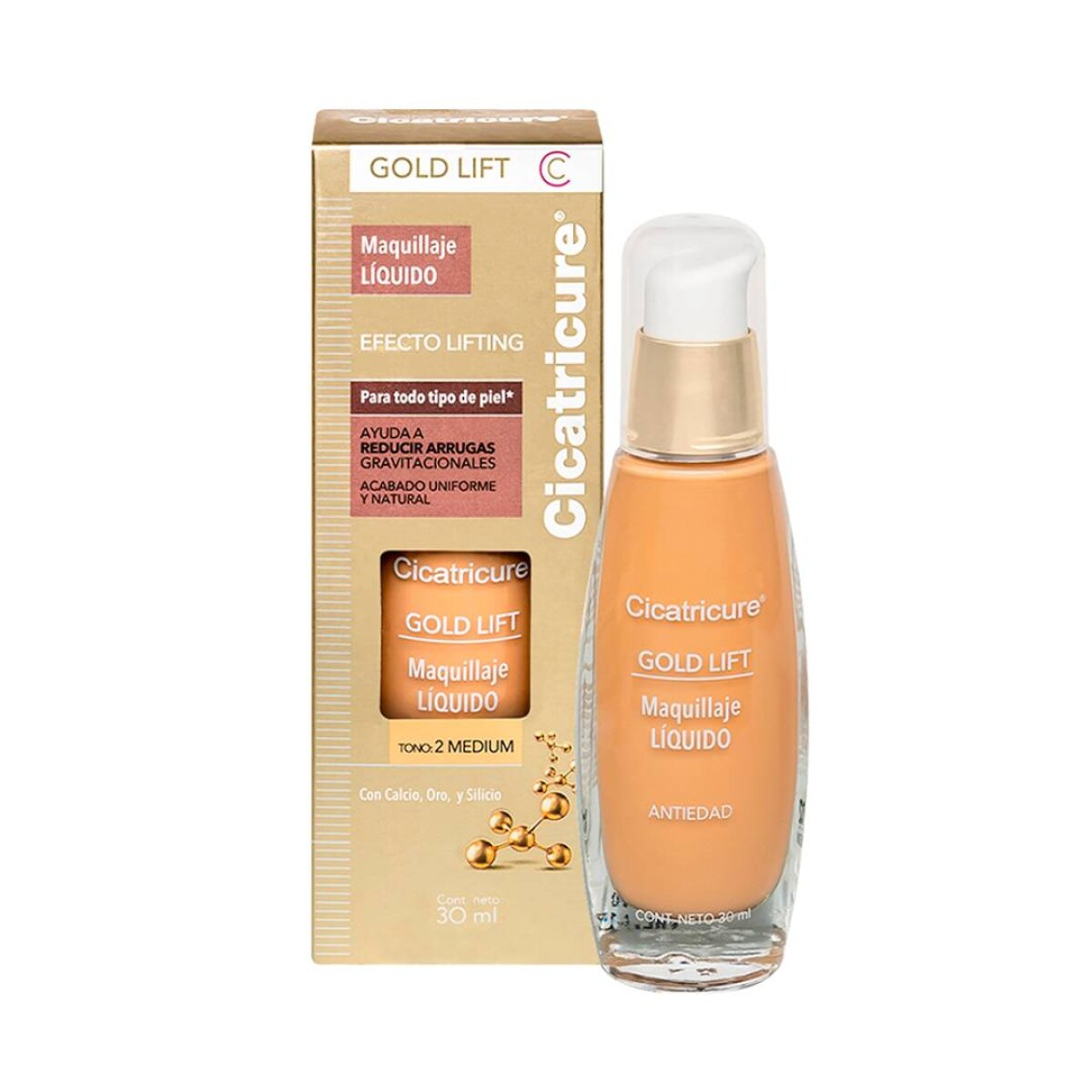 Base Liquida Cicatricure Medium - 30 Ml 