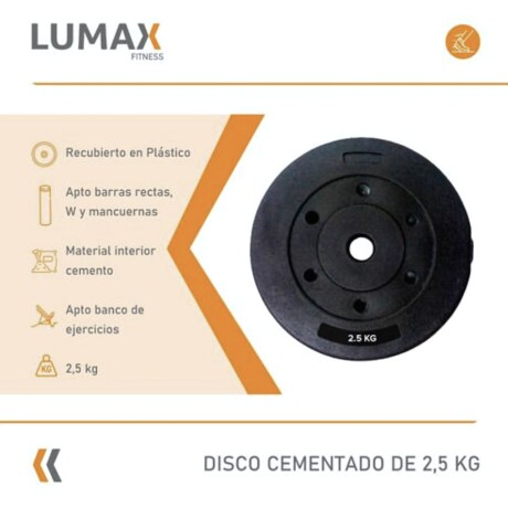 Discos revestidos 2.5 kg con recubrimiento plástico y núcleo de cemento duradero Discos revestidos 2.5 kg con recubrimiento plástico y núcleo de cemento duradero