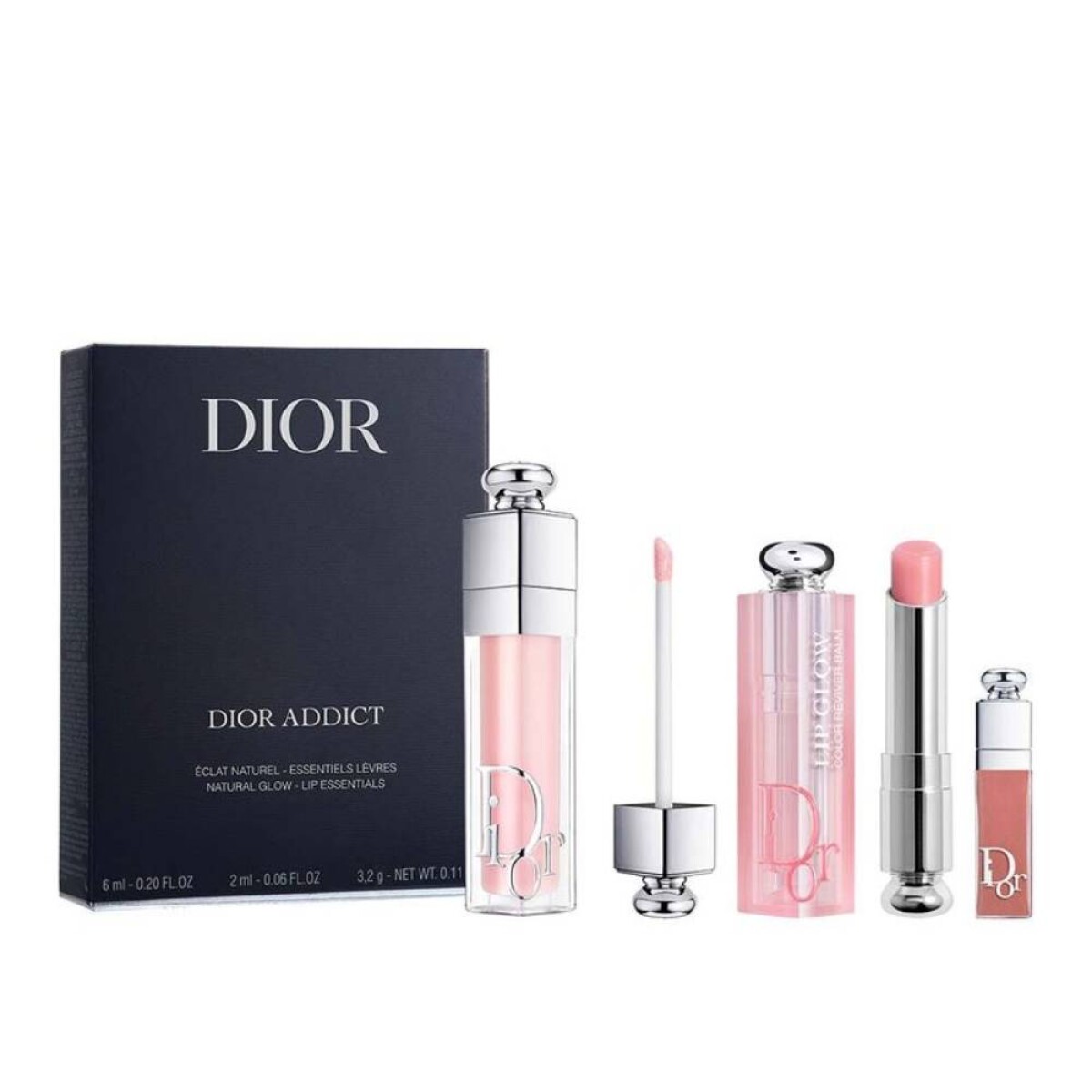 Cofre Dior Addict Bálsamo Labial + Brillo de Labios + Mini Brillo Labial 