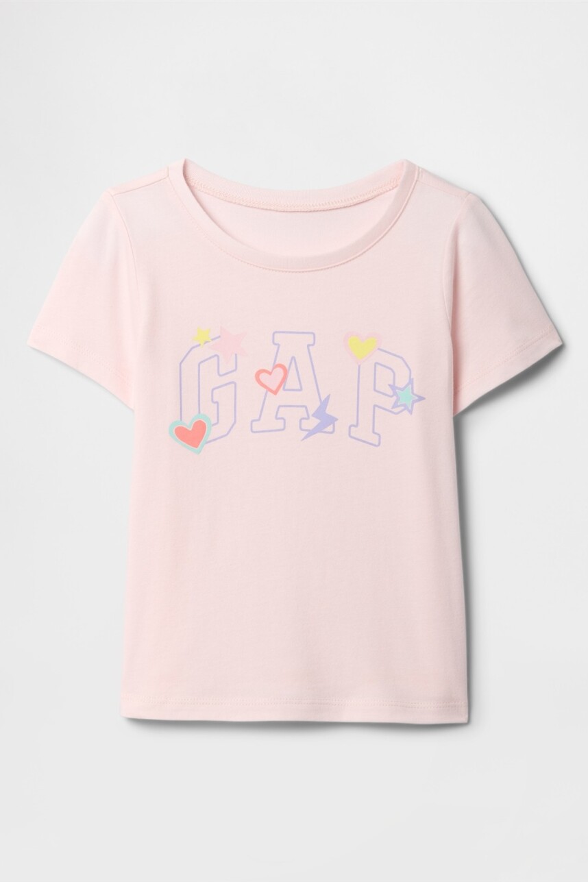 Remera Logo Gap Toddler Niña Cherry Blossom
